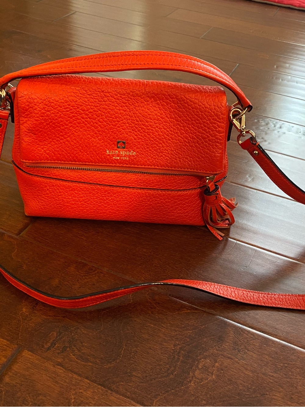 Kate Spade Southport Avenue Mini Carmen Crossbody Satchel Red
